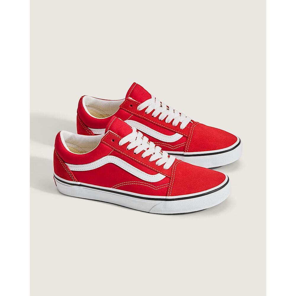 NEW VANS unisex - old skool shoe in jv6-racing red